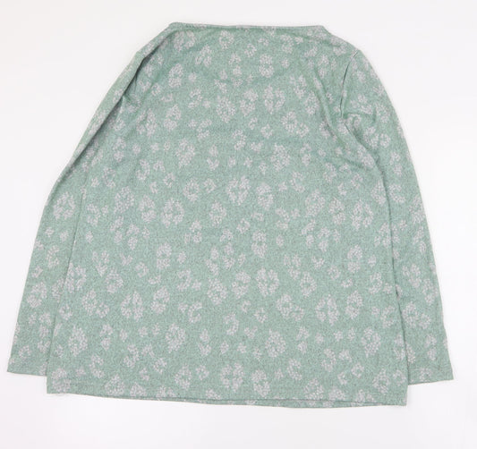 Womens UK Size 16 Love Leisure Green Pullover Jumper