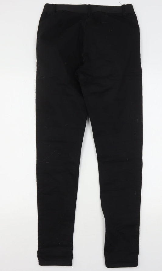 Miss Captain Womens Black Cotton Jegging Jeans Size 10 L32 in Regular