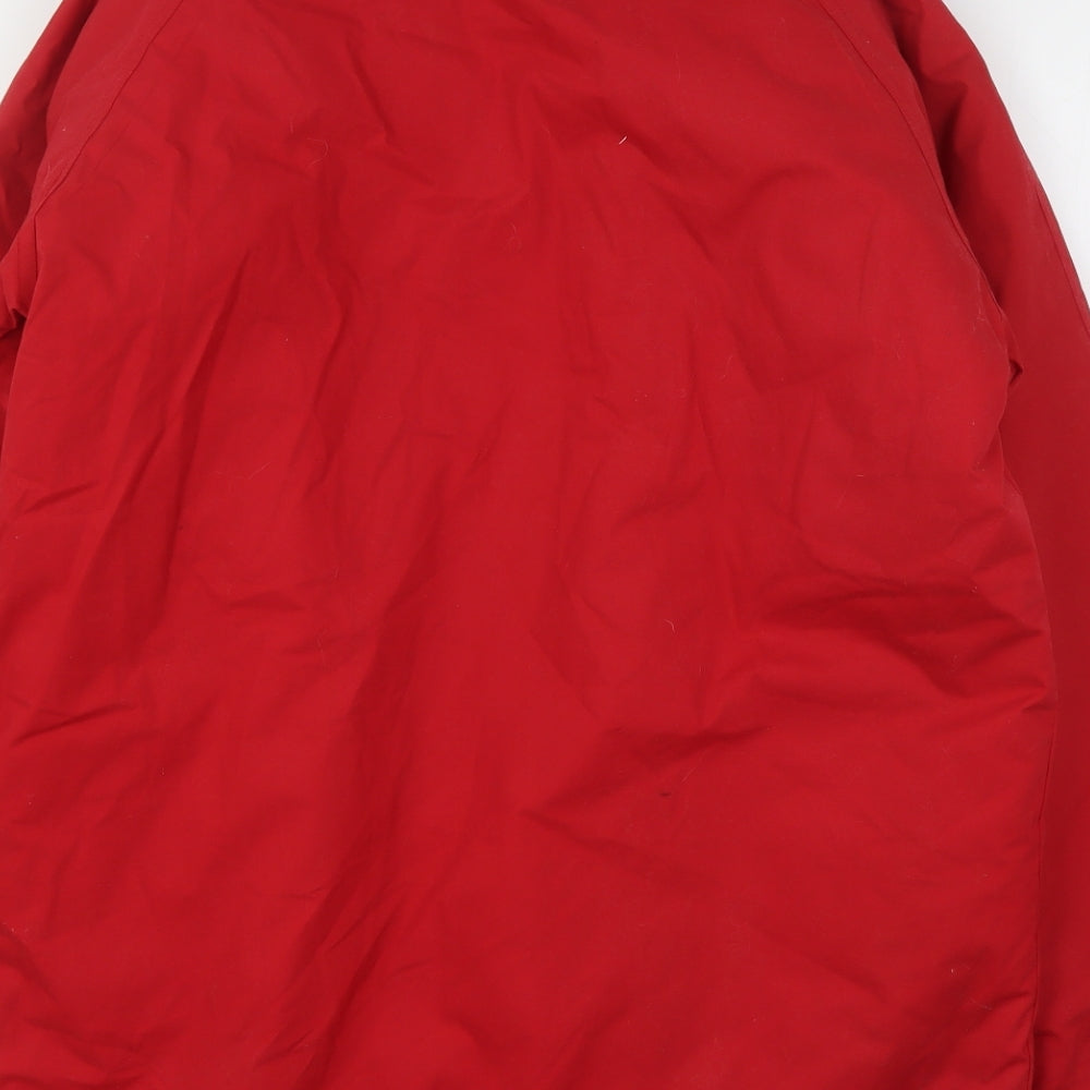 Womens UK Size 10 Essentials Red Overcoat