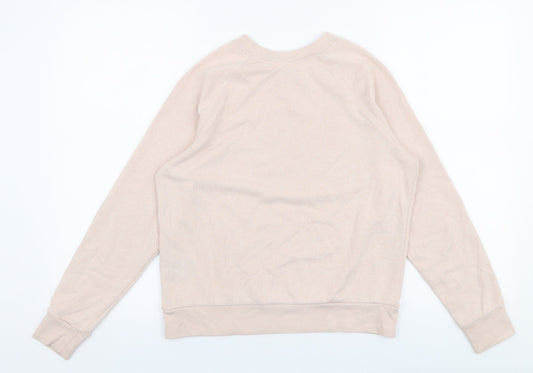H&M Womens Pink Polyester Pullover Sweatshirt Size S Pullover