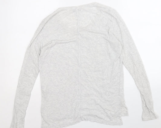 Autograph Womens Grey Round Neck Lyocell Pullover Jumper Size 12