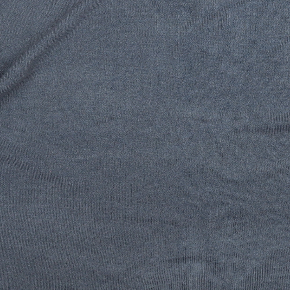 Atlantic Bay Mens Blue Round Neck Acrylic Pullover Jumper Size XL