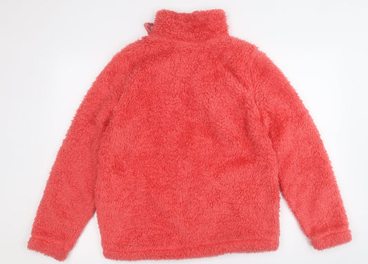 Peacocks Womens Red Jacket Size 14 Hook & Eye