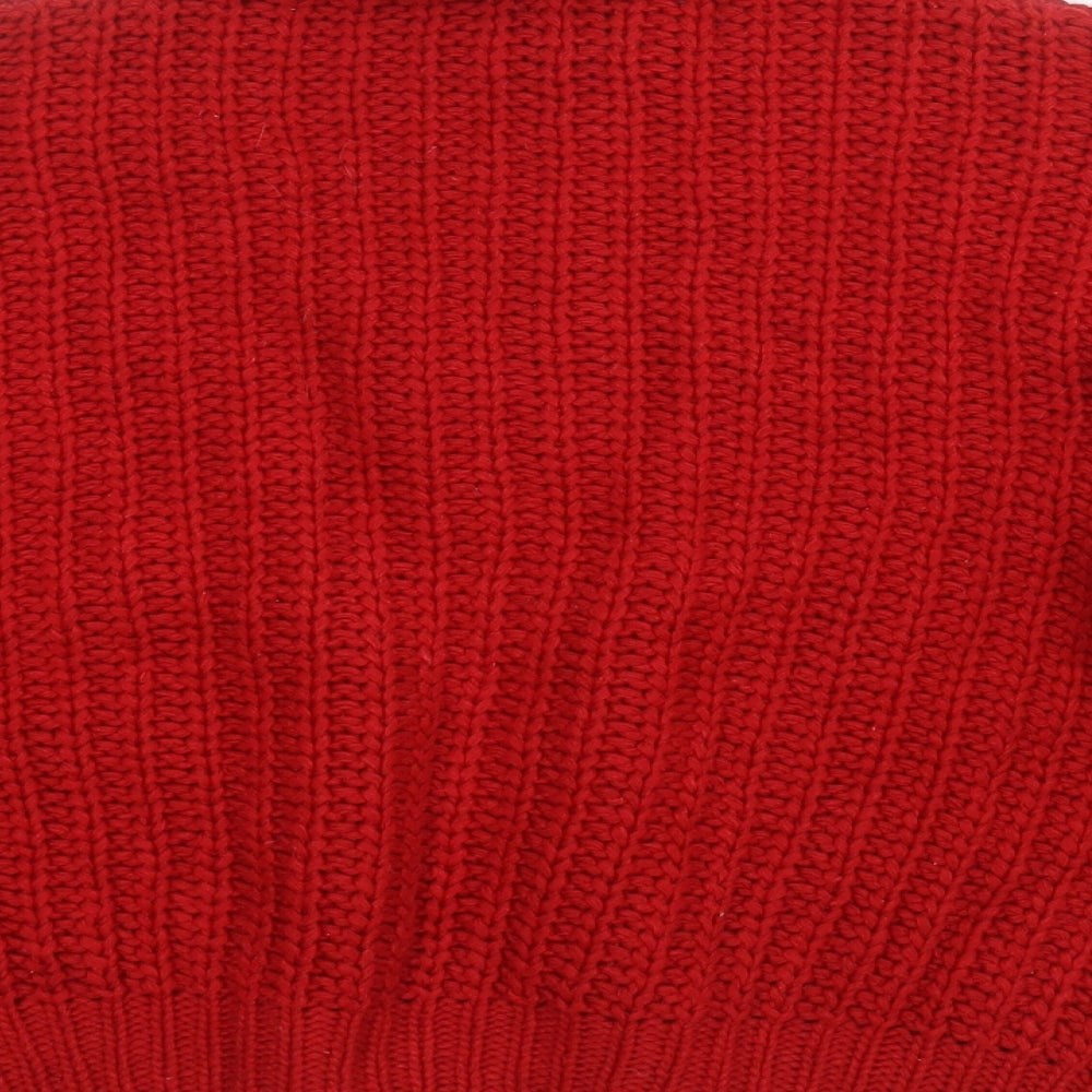 Womens UK Size XL cashel Red Pullover Jumper