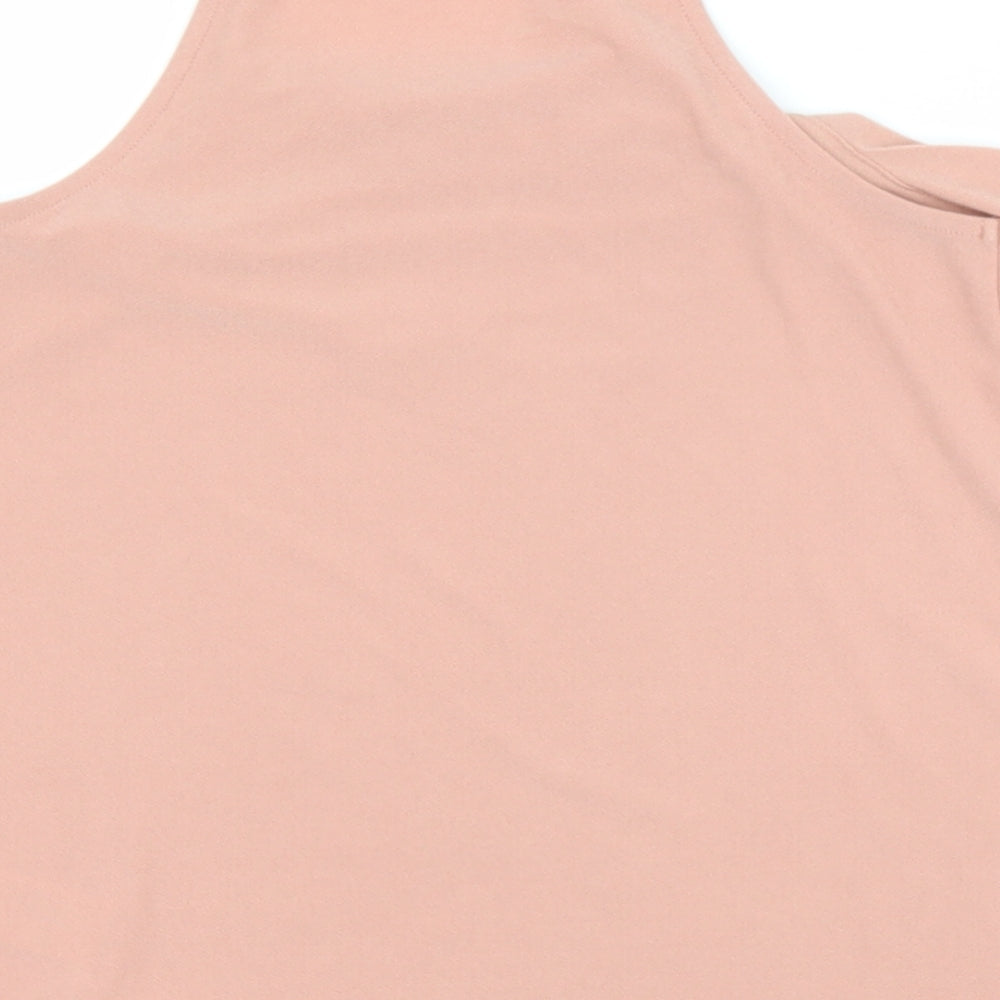 Womens UK Size 6 New Look Pink Basic Blouse