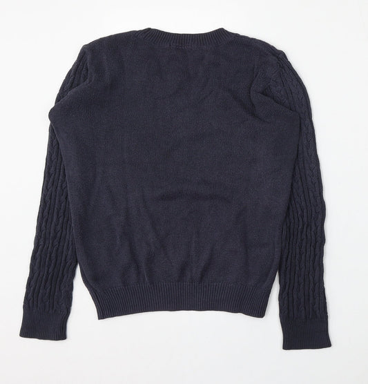 Womens UK Size S H&M Blue Pullover Jumper
