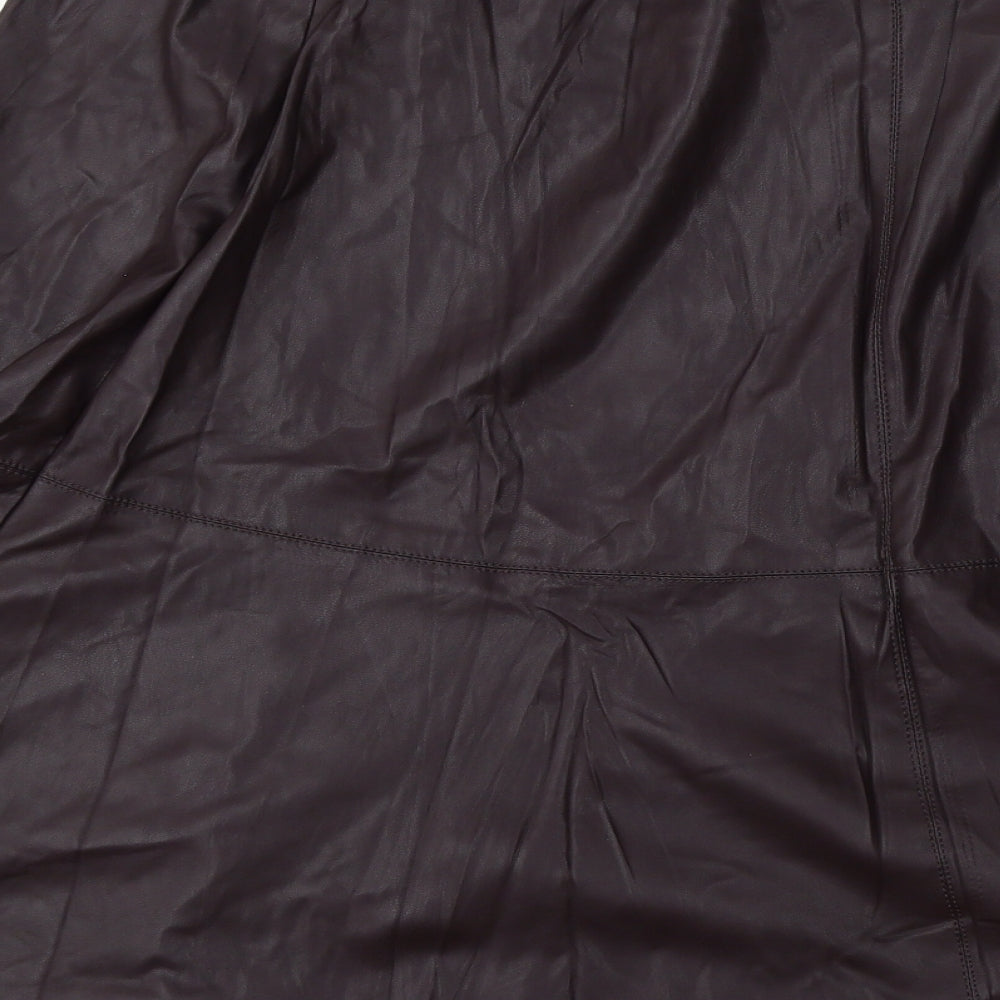 NEXT Womens Brown Polyester Skater Skirt Size 12