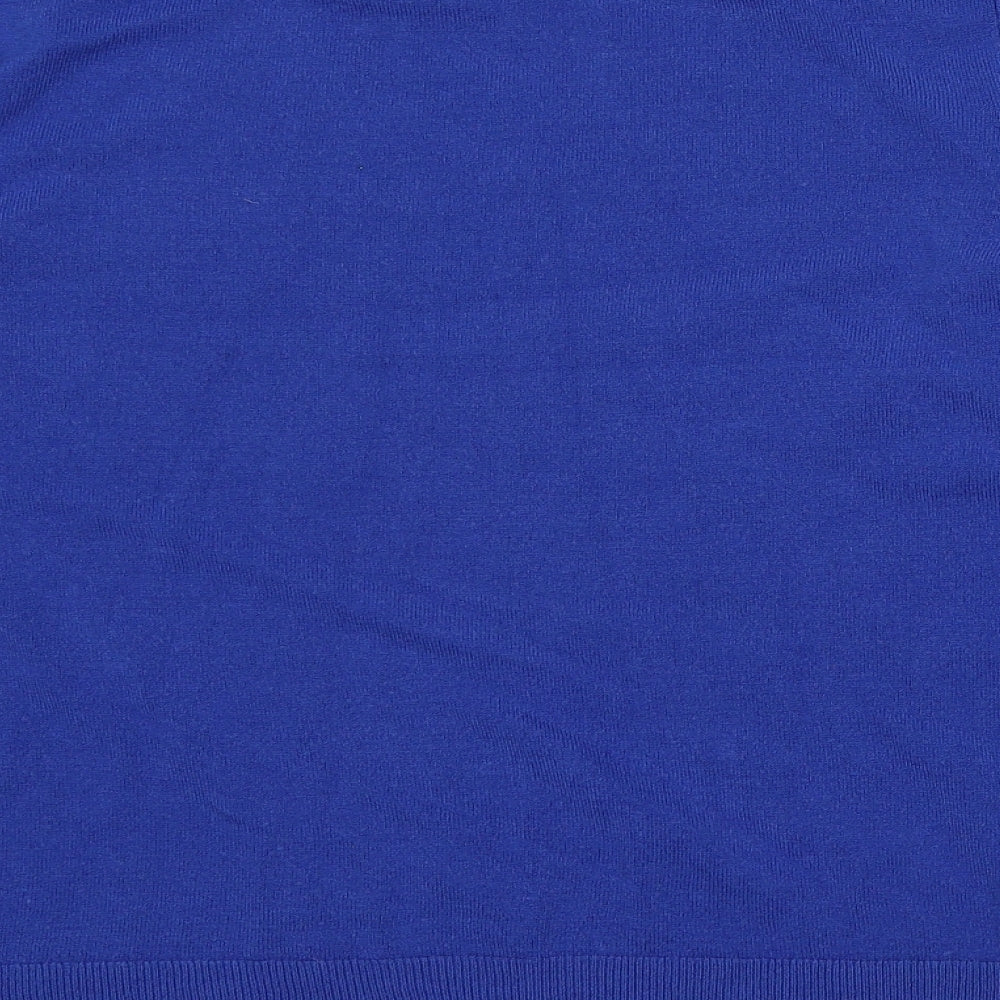 Womens UK Size L Marks Blue Pullover Jumper