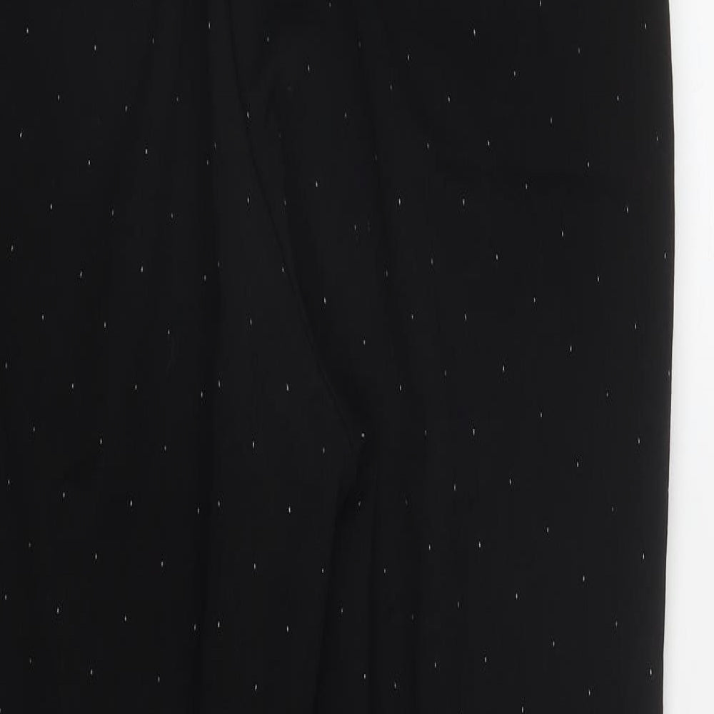 Womens UK Size 12 H&M Regular Fit Black Trousers