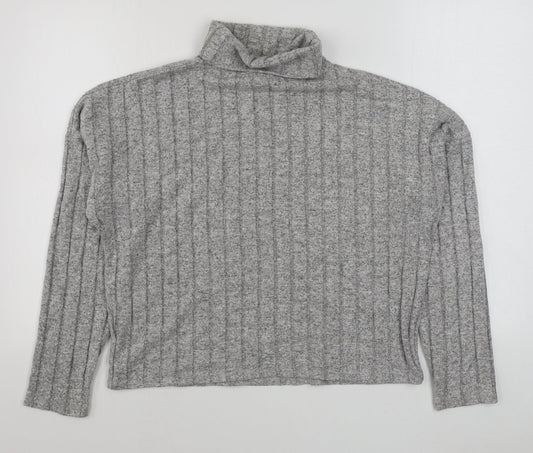 Womens UK Size L New Look Grey Pullover Jumper