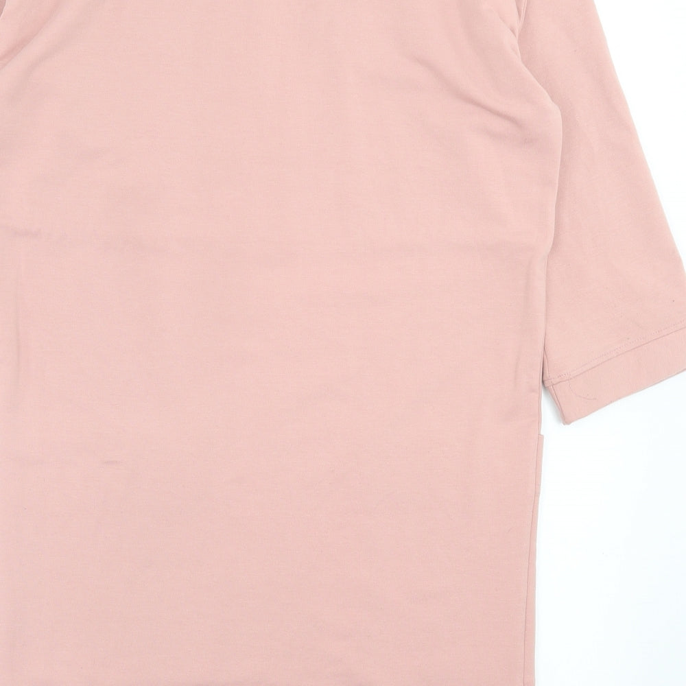 Atmosphere Womens Pink Polyester Jumper Dress Size 8 Crew Neck Pullover