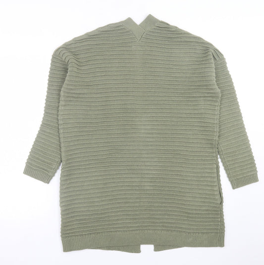 Womens UK Size S Papaya Green Cardigan Jumper