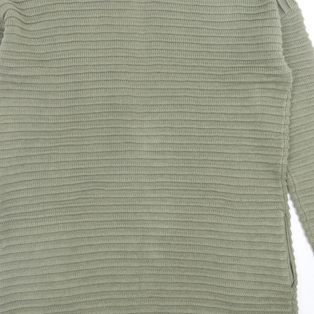 Womens UK Size S Papaya Green Cardigan Jumper