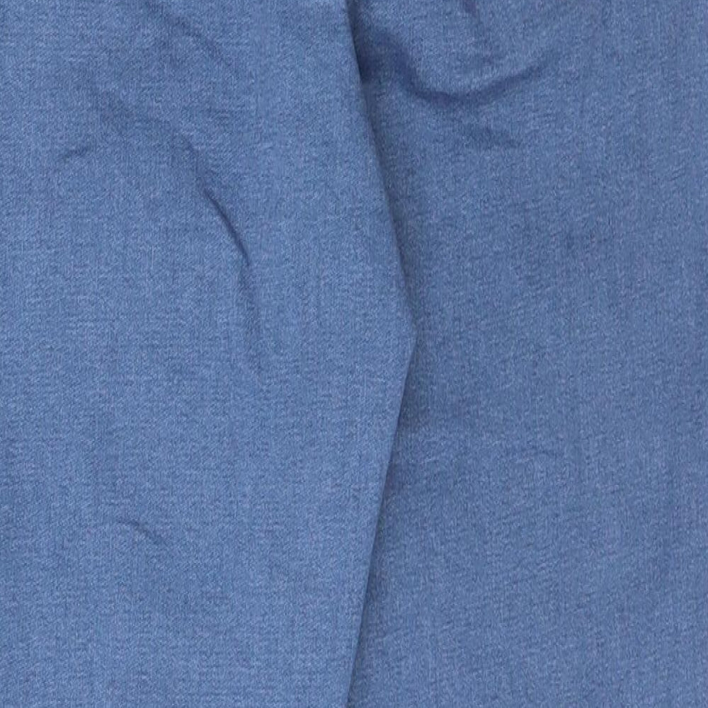 Denim & Co. Womens Blue Cotton Jegging Jeans Size 12 L25 in Slim Button