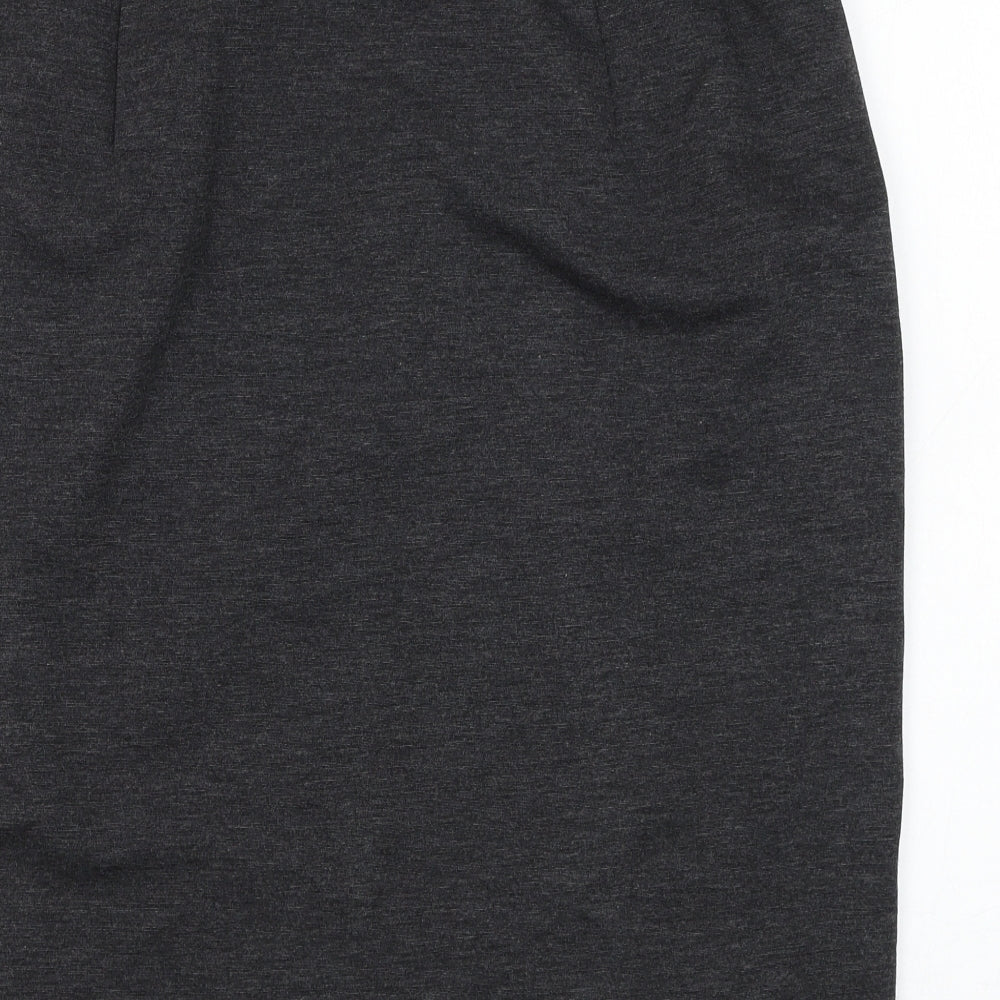 Gerry Weber Womens Grey Viscose Skater Skirt Size 34 in Regular