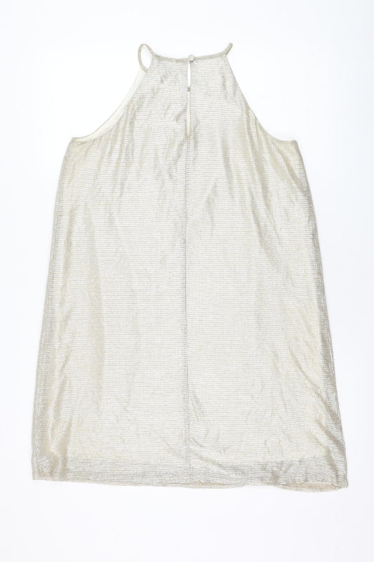 Womens UK Size 10 Atmosphere Gold Basic Tank