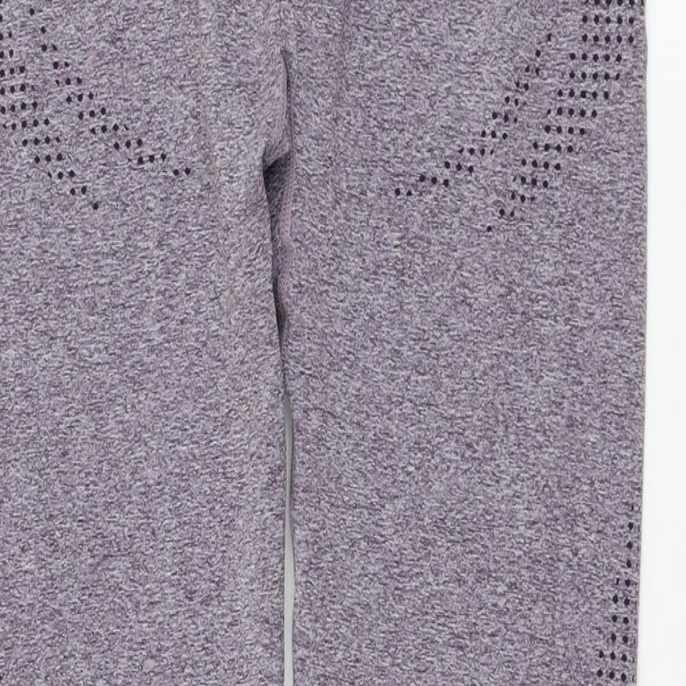 Womens UK Size XL Dunnes Stores Regular Fit Compression Purple Leggings