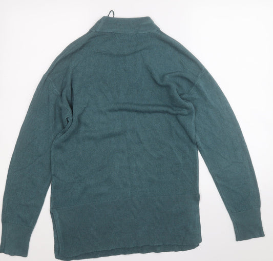 Womens UK Size 12 Papaya Blue Pullover Jumper