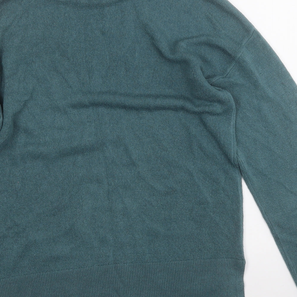 Womens UK Size 12 Papaya Blue Pullover Jumper