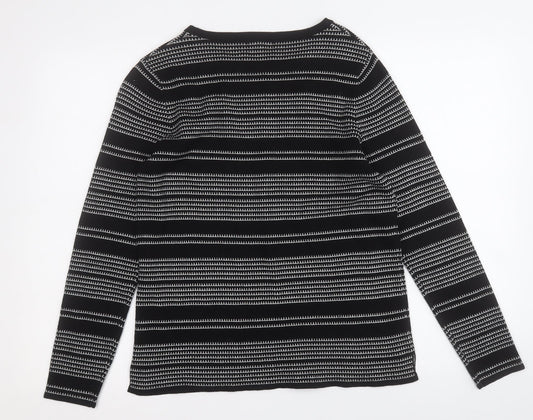 Womens UK Size 14 Papaya Black Pullover Jumper