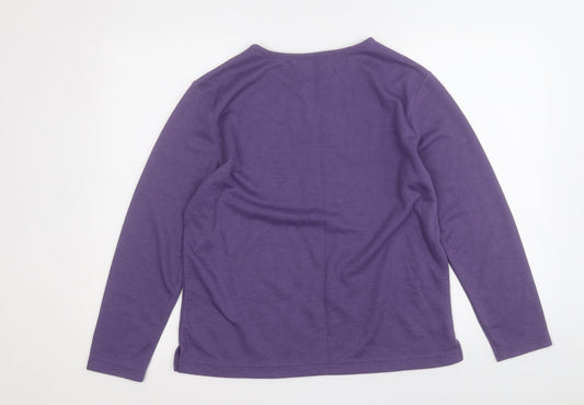 Womens UK Size S Bonmarché Purple Pullover Jumper
