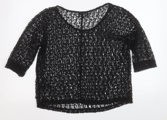 Womens UK Size 14 NEXT Black Pullover Jumper