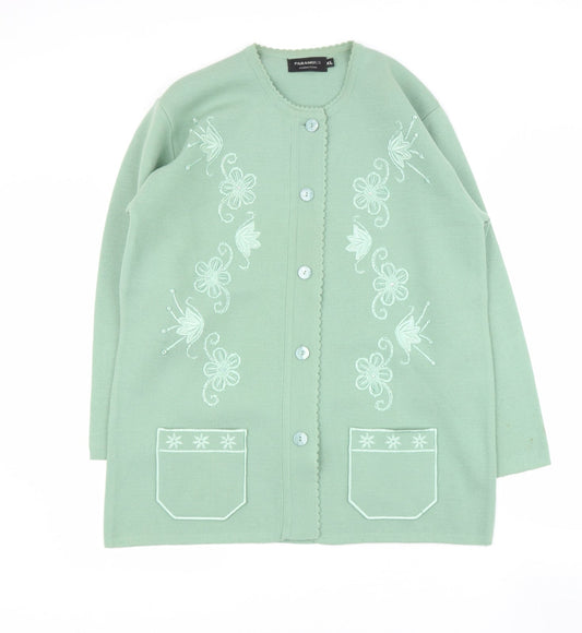 Womens UK Size XL paramour Green Pullover Jumper