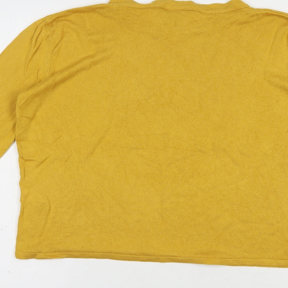 Womens UK Size 8 New Look Yellow Pullover Jumper