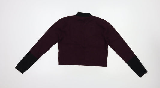 Womens UK Size 10 New Look Purple Pullover Jumper