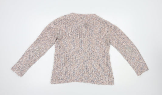 Womens UK Size 10 M & Co Pink Pullover Jumper