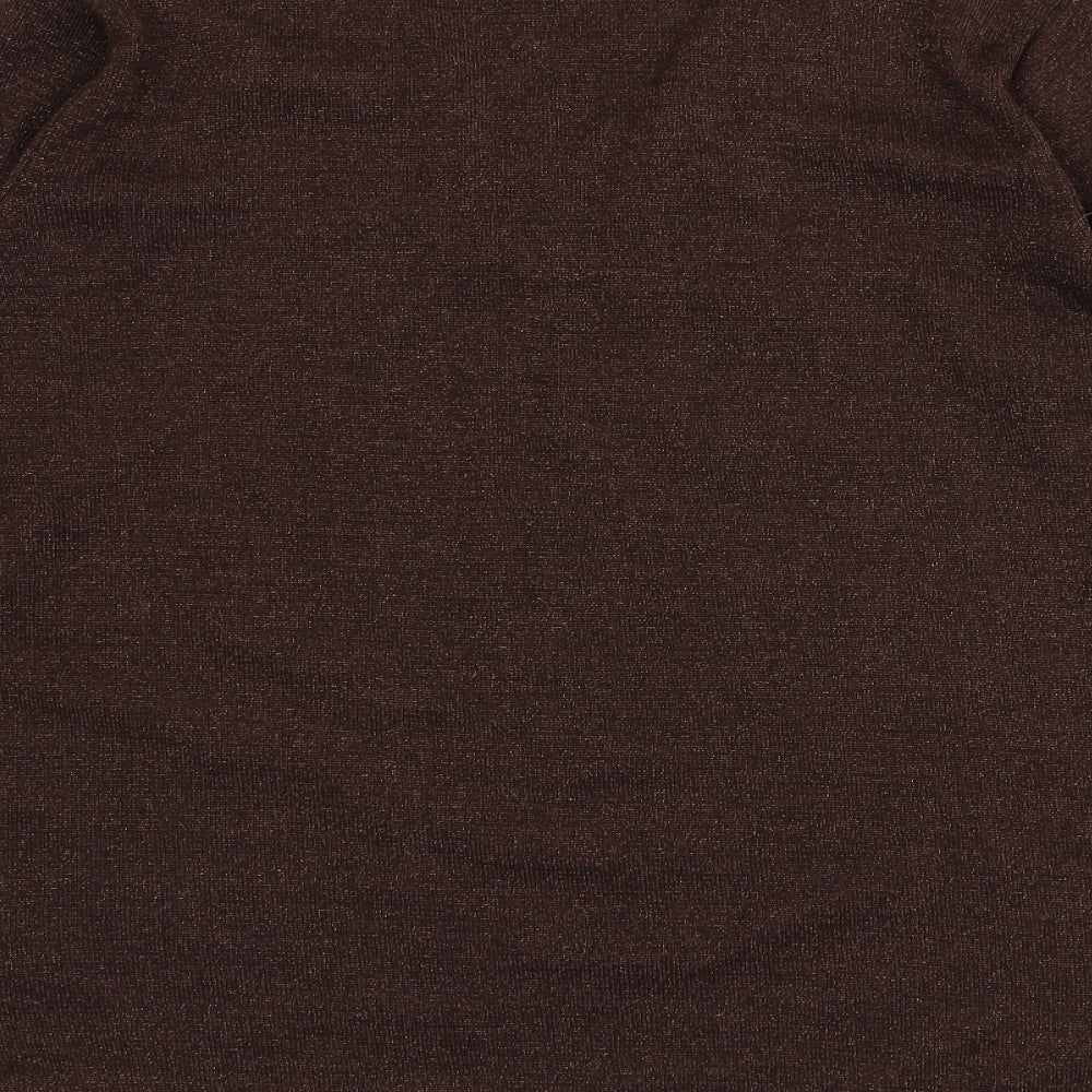 Womens UK Size M Reflect Brown Pullover Jumper