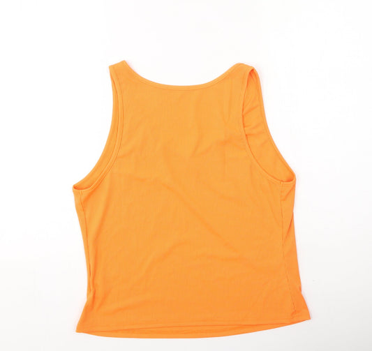 SheIn Womens Orange Polyester Camisole Tank Size XL Round Neck