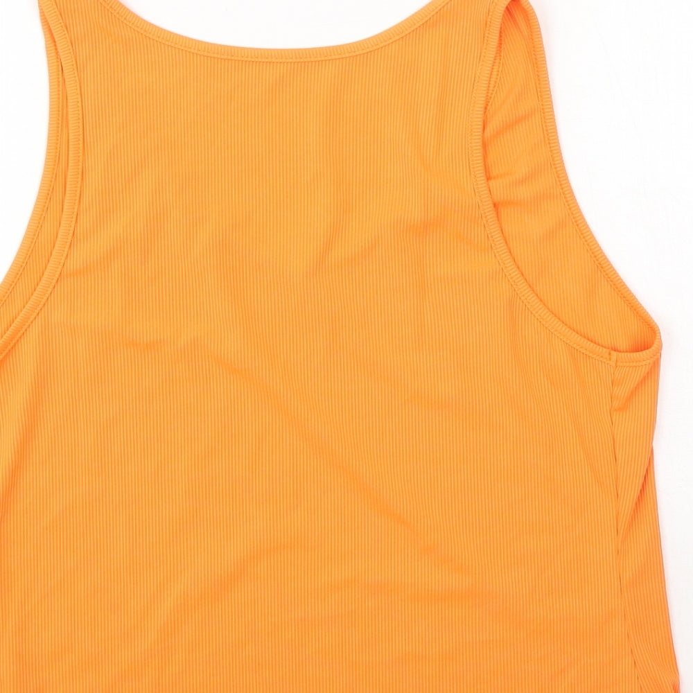 SheIn Womens Orange Polyester Camisole Tank Size XL Round Neck