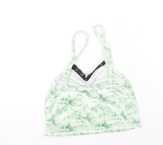 Daisy Street Womens Green Viscose Camisole Tank Size 8 Round Neck