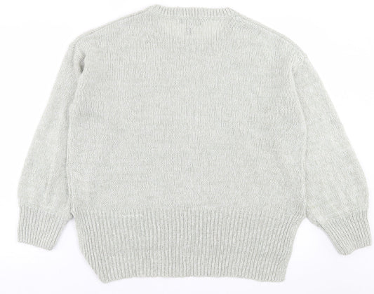 Womens UK Size L New Look Green Pullover Jumper