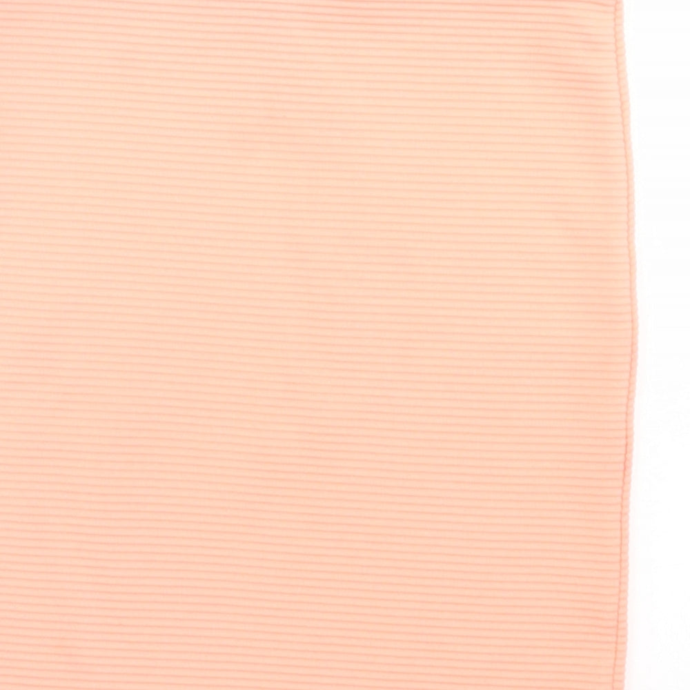 River Island Girls Pink Polyester A-Line Skirt Size 9-10 Years Regular Pull On