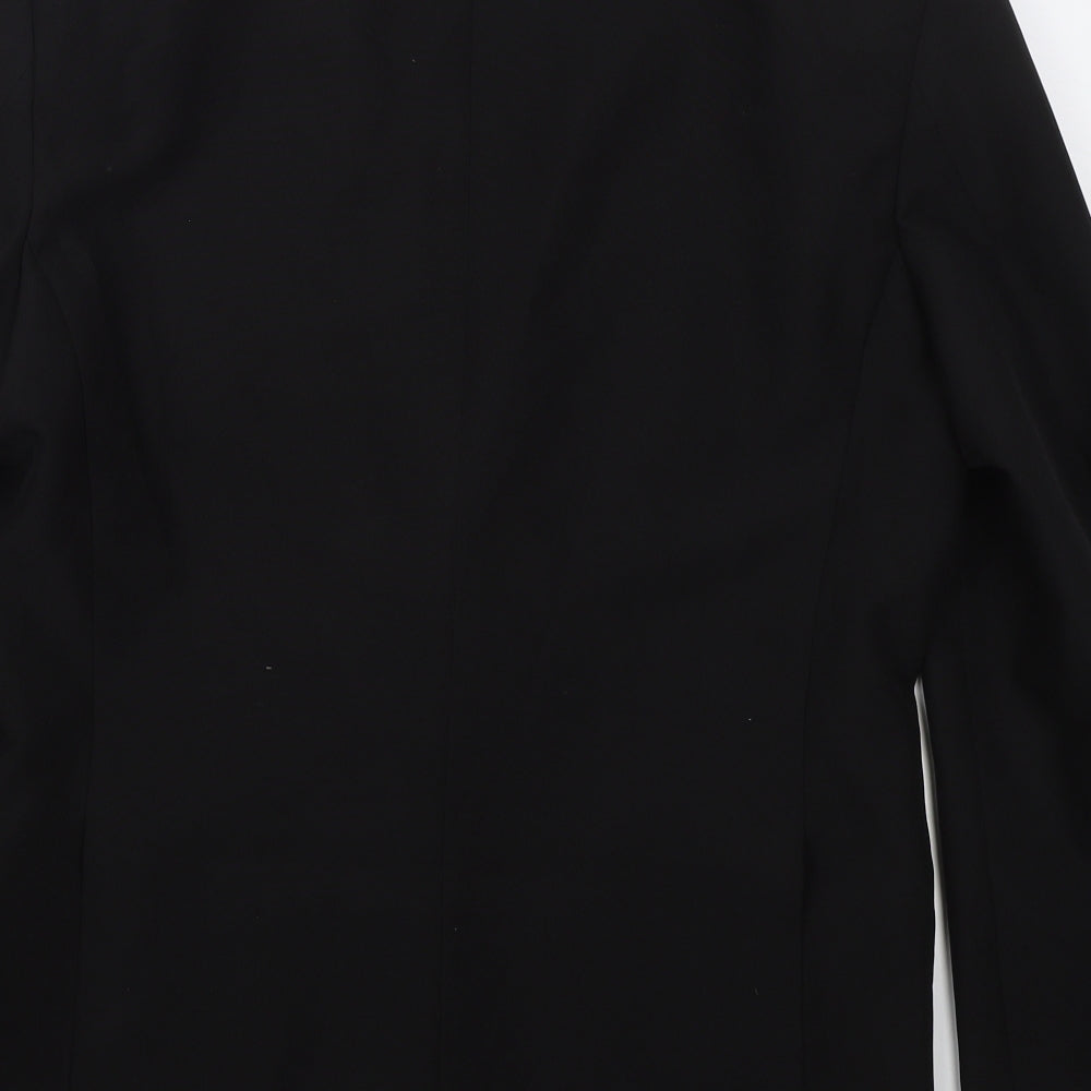 Mens UK Size 38 Charlton Gray Regular Black Suit Jacket