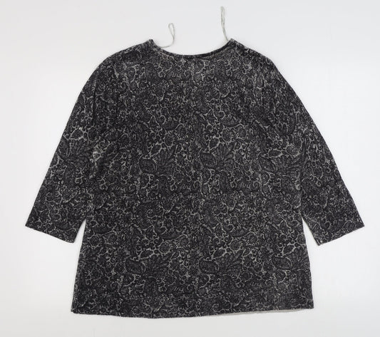 Womens UK Size L BM Grey Pullover Jumper