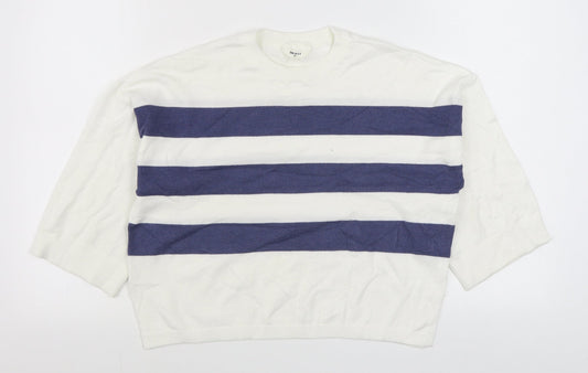 Womens UK Size XS Object White Pullover Jumper