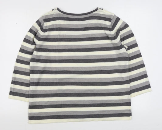 Womens UK Size L BM Grey Pullover Jumper