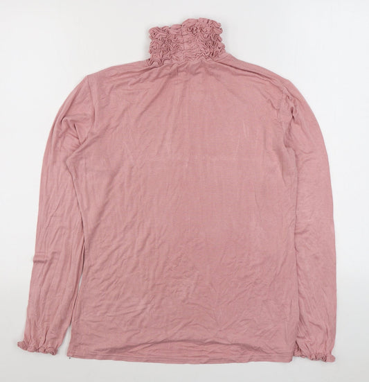 Womens UK Size M Preworn Pink Basic T-Shirt