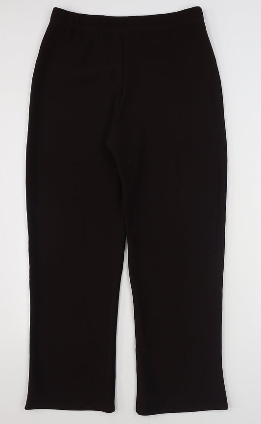 Womens UK Size 3XL Preworn Regular Fit Brown Trousers