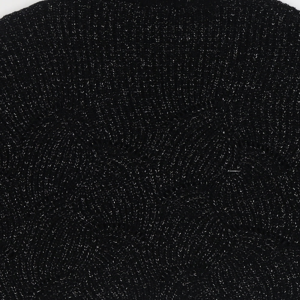 Womens UK Size S Preworn Black Pullover Jumper