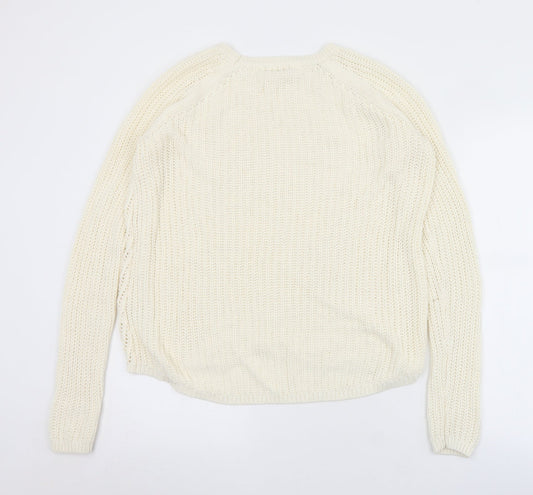 Womens UK Size S H&M Ivory Pullover Jumper