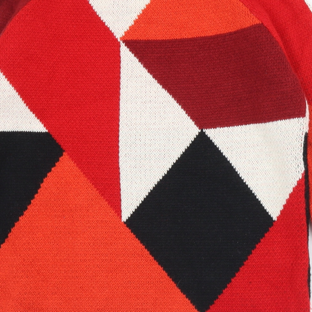 Womens UK Size M Cashel Red Pullover Jumper