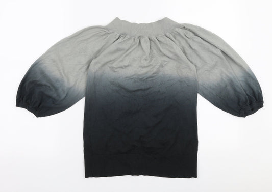 Womens UK Size 8 Oasis Grey Pullover Jumper