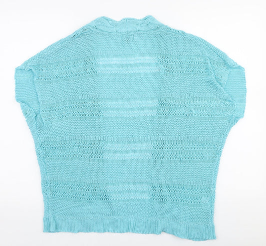 Womens UK Size 18 Soon Blue Cardigan Jumper