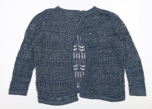 Womens UK Size 12 Marks and Spencer Blue Pullover Jumper
