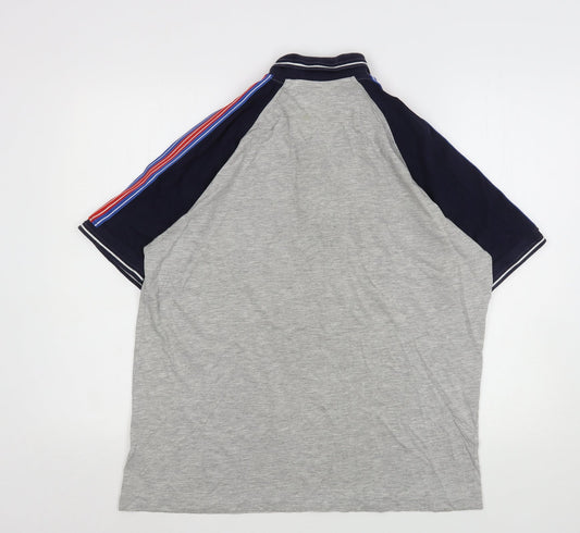 George Mens Multicoloured Cotton Polo Size L Collared