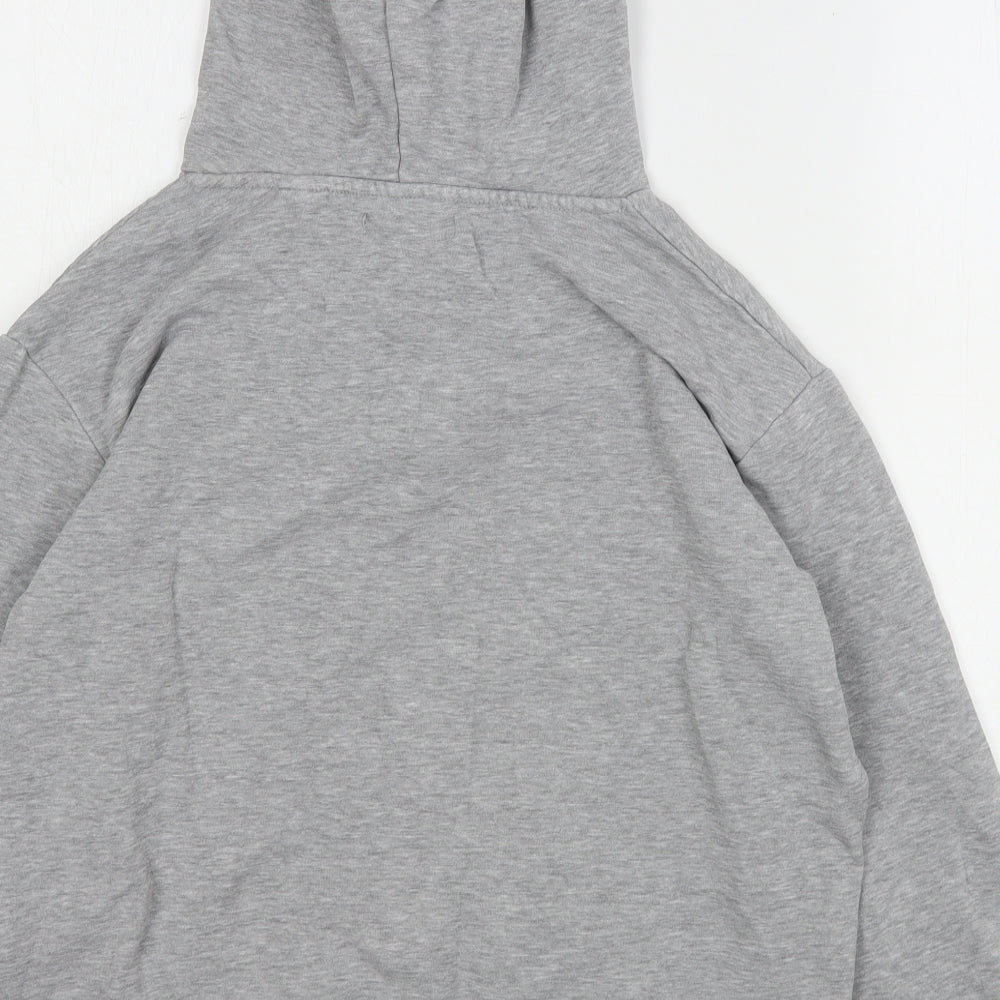 Brave Soul Womens Grey Cotton Pullover Hoodie Size S